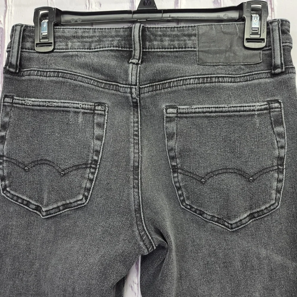 American Eagle AirFlex 360 Men's Size 29x30 Faded Black Distressed Skinny Jeans